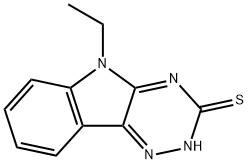 5-乙基-5H-[1,2,4]三嗪基[5,6-B]吲哚-3-硫醇, 36047-55-9, 结构式