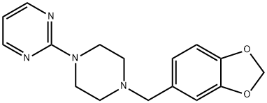 2-[4-(1,3-Benzodioxol-5-ylmethyl)piperazin-1-yl]pyrimidine Struktur