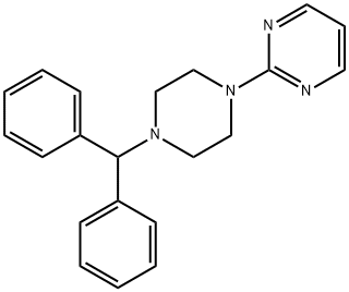2-(4-Diphenylmethyl-1-piperazinyl)pyrimidine Structure