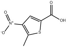 2-Methyl-3-nitrothiophene-5-carboxylic Acid Struktur