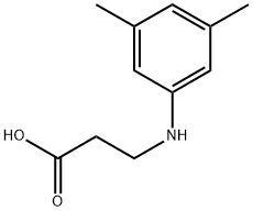 3-[(3,5-二甲基苯基)氨基]丙酸, 36053-83-5, 结构式