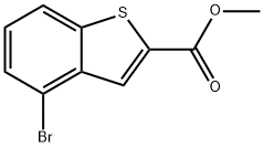 4-BROMO-BENZO[B]THIOPHENE-2-CARBOXYLIC ACID METHYL ESTER Struktur