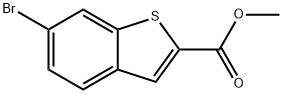 6-ブロモベンゾ[B]チオフェン-2-カルボン酸メチル 化学構造式