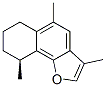(S)-6,7,8,9-テトラヒドロ-3,5,9-トリメチルナフト[1,2-b]フラン 化学構造式