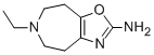 6-エチル-5,6,7,8-テトラヒドロ-4H-オキサゾロ[4,5-d]アゼピン-2-アミン 化学構造式