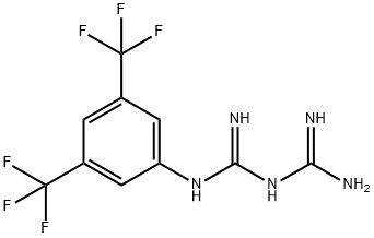 1-[3,5-BIS(TRIFLUOROMETHYL)PHENYL]BIGUANIDE HYDROCHLORIDE Struktur