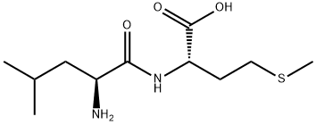 N-L-ロイシル-L-メチオニン 化学構造式