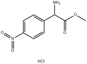 RS-4-硝基苯甘氨酸甲酯盐酸盐 结构式