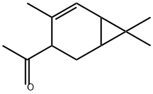 1-[4,7,7-三甲基二环[4.1.0]庚-4-烯-3-基]乙酮, 3608-11-5, 结构式