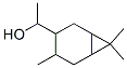 α,3,7,7-テトラメチルビシクロ[4.1.0]ヘプタン-4-メタノール 化学構造式
