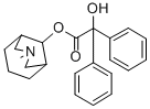 1-methyl-4-piperidyl diphenylglycolate  Structure