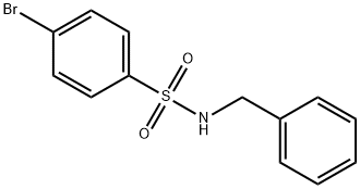 N-ベンジル-4-ブロモベンゼンスルホンアミド 化学構造式