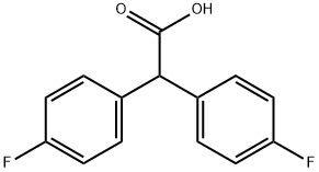 Bis(4-fluorophenyl)acetic acid  Struktur