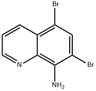 5,7-二溴喹啉-8-胺, 36107-02-5, 结构式