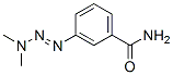 m-(3,3-ジメチル-1-トリアゼノ)ベンズアミド 化学構造式