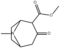 2-甲氧羰基-3-托品酮, 36127-17-0, 结构式