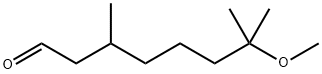 7-METHOXY-3,7-DIMETHYLOCTANAL Structure