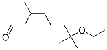 Octanal, 7-ethoxy-3,7-dimethyl- Struktur