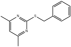 2-(Benzylthio)-4,6-dimethylpyrimidine Struktur