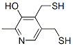 4,5-Bis(mercaptomethyl)-2-methyl-3-pyridinol 结构式