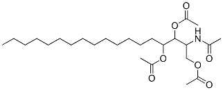 N-[2,3-Diacetoxy-1-(acetyloxymethyl)heptadecyl]acetamide 结构式