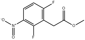 METHYL 2-(2,6-DIFLUORO-3-NITROPHENYL)ACETATE Struktur