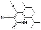 3,4-Quinolinedicarbonitrile,  1,2,5,6,7,8-hexahydro-5-methyl-8-(1-methylethyl)-2-oxo- 化学構造式