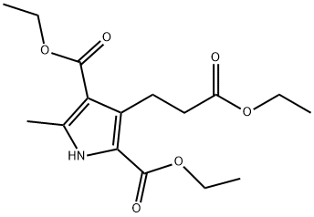 3-(2-ETHOXYCARBONYL-ETHYL)-5-METHYL-1H-PYRROLE-2,4-DICARBOXYLIC ACID DIETHYL ESTER
 Struktur