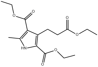 3-(2-ETHOXYCARBONYL-ETHYL)-5-METHYL-1H-PYRROLE-2,4-DICARBOXYLIC ACID DIETHYL ESTER
 Structure