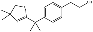 4-[1-(4,5-DIHYDRO-4,4-DIMETHYL-2-OXAZOLYL)-1-METHYLETHYL]-BENZENEETHANOL Struktur