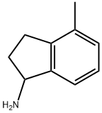 4-甲基-2,3-二氢-1H-茚-1-胺 结构式
