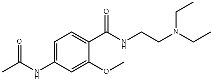 4-(acetylamino)-N-[2-(diethylamino)ethyl]-2-methoxybenzamide Structure