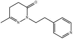 4,5-Dihydro-6-methyl-2-[2-(4-pyridyl)ethyl]-3(2H)-pyridazinone Structure