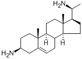 (20S)-プレグナ-5-エン-3β,20-ジアミン 化学構造式