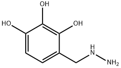 1-(2,3,4-トリヒドロキシベンジル)ヒドラジン 化学構造式