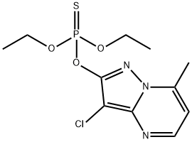 O-(3-chloro-7-methylpyrazolo[1,5-a]pyrimidin-2-yl) O,O-diethyl thiophosphate Structure