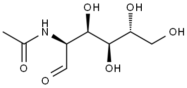 2-acetamido-2-deoxy-D-mannose Struktur