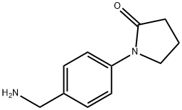 1-[4-(AMINOMETHYL)PHENYL]PYRROLIDIN-2-ONE Structure