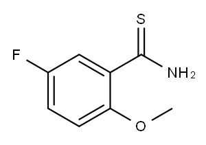 Benzenecarbothioamide, 5-fluoro-2-methoxy- (9CI) Struktur