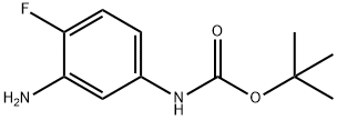 (3-氨基-4-氟苯基)-氨基甲酸叔丁酯,361548-95-0,结构式