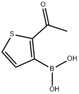 2-乙酰基硫代苯-3-硼酸, 36155-74-5, 结构式