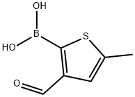 3-FORMYL-5-METHYL-2-THIOPHENEBORONIC ACID Structure