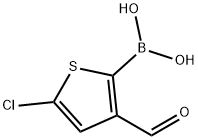5-氯-3-醛基-2-噻吩硼酸, 36155-87-0, 结构式