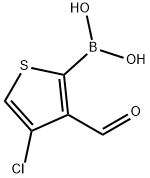 4-CHLORO-3-FORMYL-2-THIOPHENEBORONIC ACID 结构式
