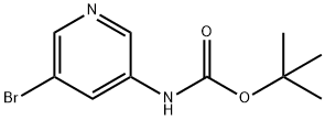 (5-ブロモピリジン-3-イル)カルバミン酸TERT-ブチル 化学構造式