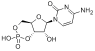 シチジン3',5'-りん酸 化学構造式