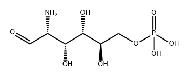 2-アミノ-2-デオキシ-D-グルコース6-りん酸 化学構造式