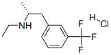 (R)-N-ethyl-alpha-methyl-3-(trifluoromethyl)phenethylamine hydrochloride Struktur