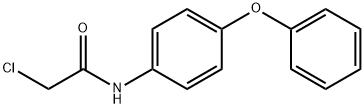 2-クロロ-N-(4-フェノキシフェニル)アセトアミド 化学構造式