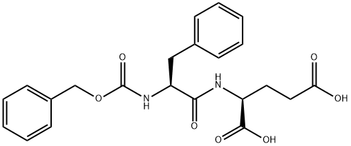 N-[N-[(phenylmethoxy)carbonyl]-L-phenylalanyl]-L-glutamic acid Struktur